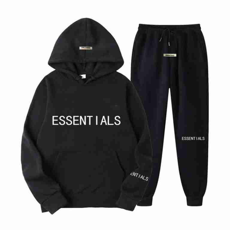 Black Essentials Tracksuit A Perfect Blend of Comfort and Style
