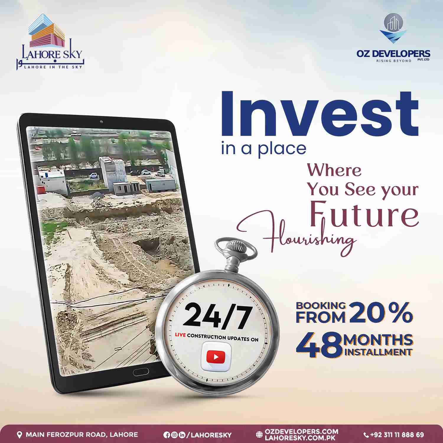 Lahore sky live Streaming – Real Time Progress of High-Rise Projects in Lahore