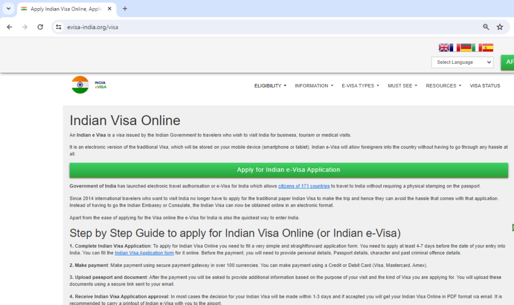 FOR LITHUANIAN AND EUROPEAN CITIZENS – INDIAN Official India