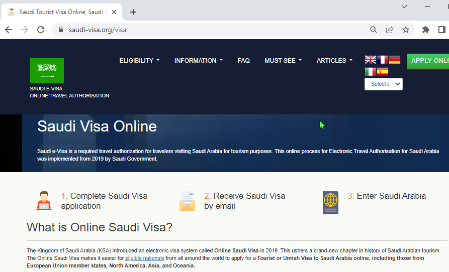 FOR LITHUANIAN AND EUROPEAN CITIZENS – SAUDI Kingdom of Saud