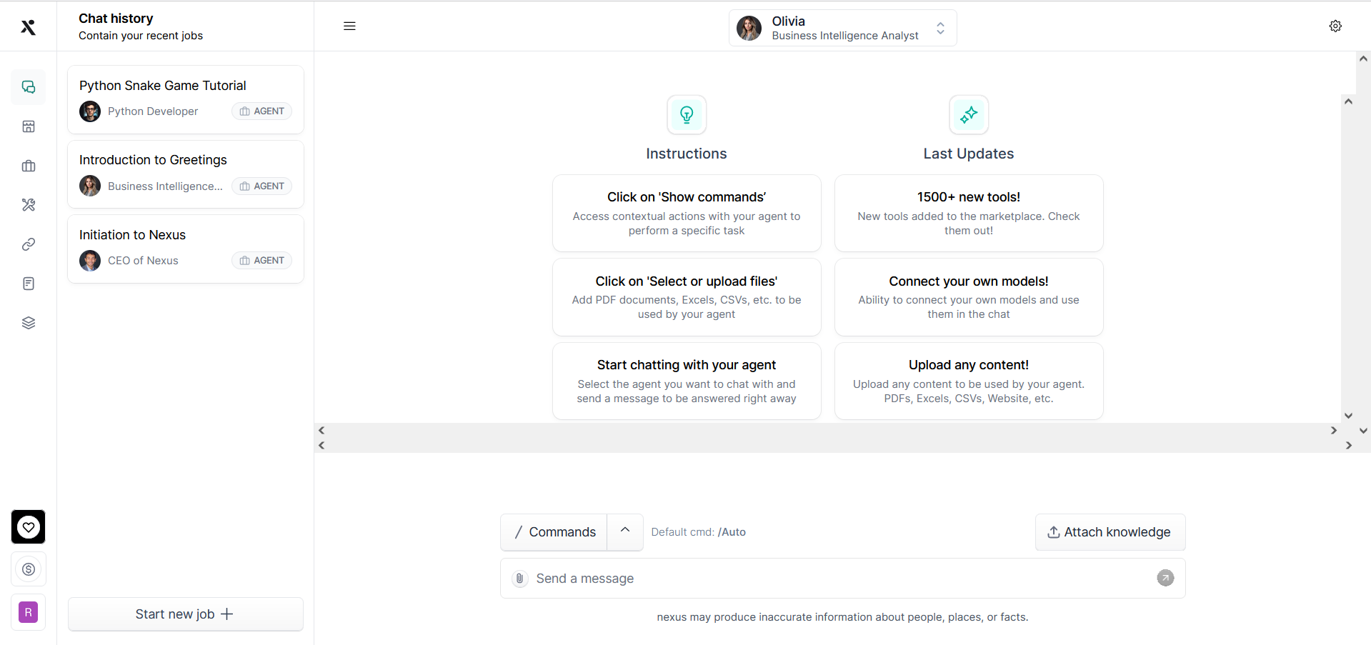 NexusGPT – Build AI agents in minutes, without coding.