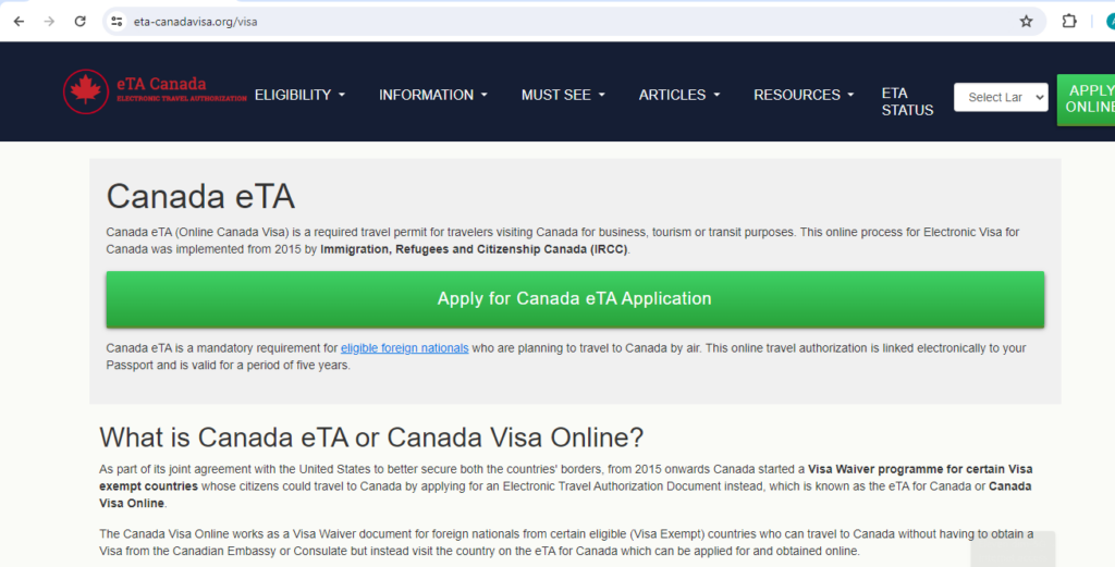 CANADA Rapid and Fast Canadian Electronic Visa Online – Soli