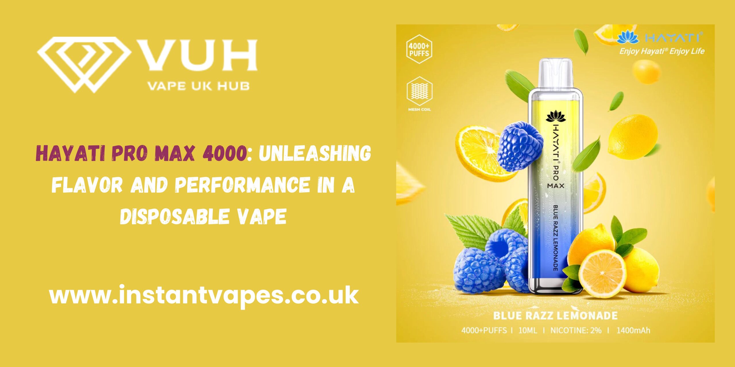 Hayati Pro Max 4000: Unleashing Flavor and Performance in a Disposable Vape