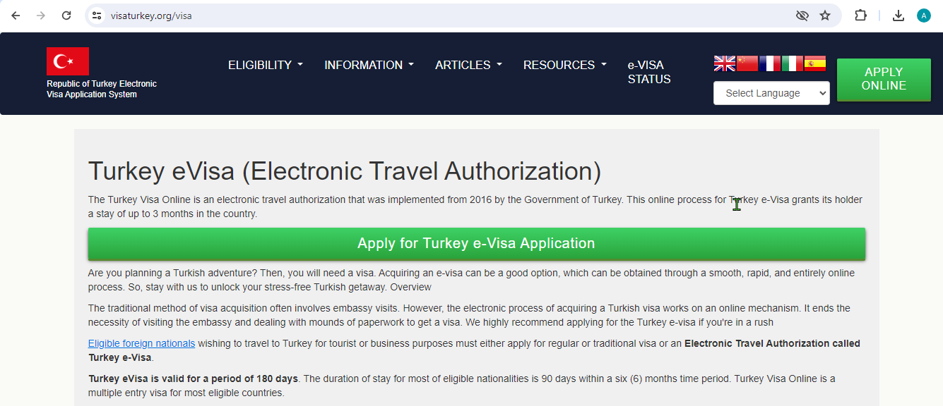 FOR GREECE CITIZENS – TURKEY Official Turkey ETA Visa Onlin