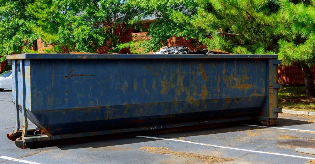 How do I dispose of hazardous materials with a dumpster rental in Houston?