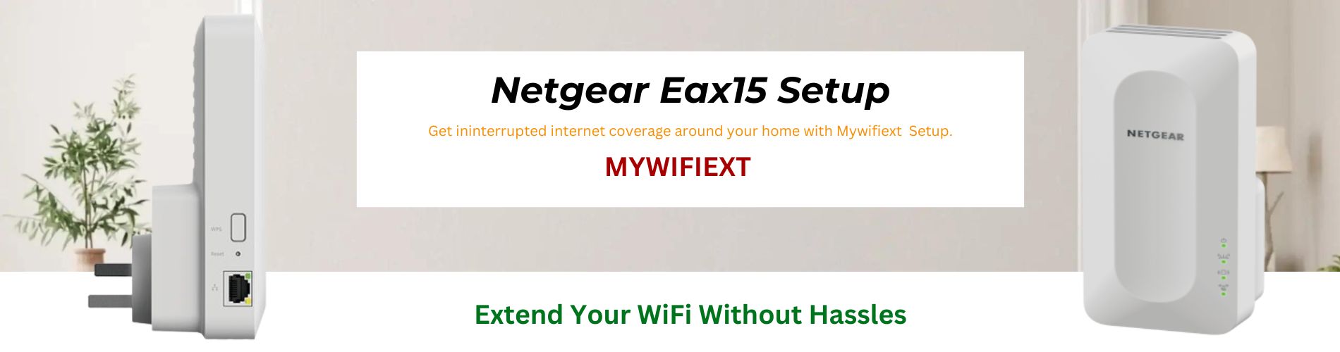 Netgear EAX15 Setup