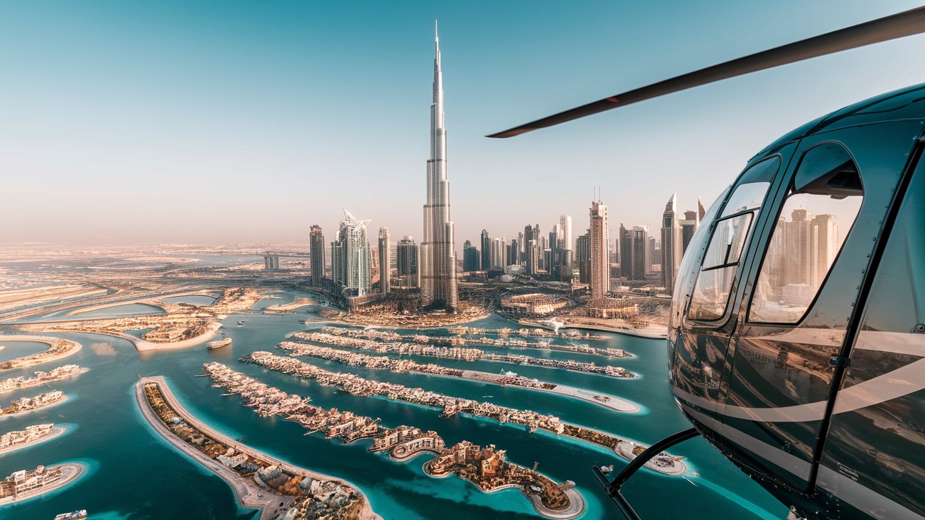 Best time for a helicopter ride in Dubai