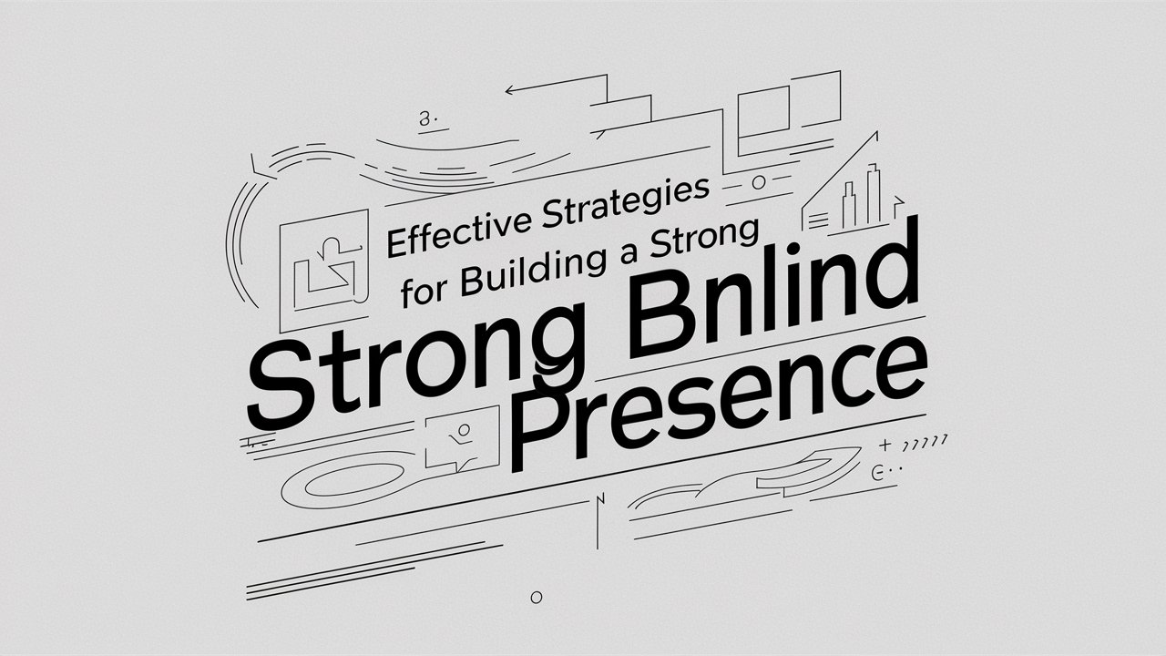 Effective Strategies for Building a Strong Online Brand Presence