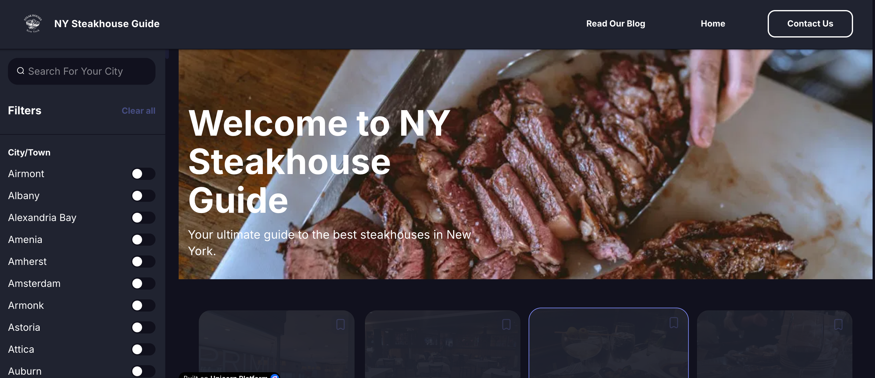 The Ultimate Directory of Steakhouses in New York State